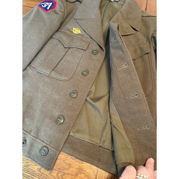 WW2 Military 5th US Army European Theater Operations Patch Ike Jacket Size 36R - Picture 8 of 16